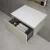 Raffinata Single Drawer Countertop Vanity Unit - Matt Stone 600mm image