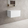 Raffinata Single Drawer Countertop Vanity Unit - Matt White 600mm image