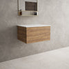 Raffinata Single Drawer Countertop Vanity Unit - Oak 600mm image