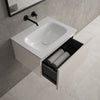 Raffinata One Drawer Vanity Unit  With Beyondstone Basin - Gloss Cashmere 600mm image