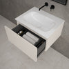 Raffinata One Drawer Vanity Unit  With Beyondstone Basin - Gloss Cashmere 600mm image