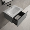 Raffinata One Drawer Vanity Unit  With Beyondstone Basin - Gloss Dust 600mm image