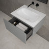 Raffinata One Drawer Vanity Unit  With Beyondstone Basin - Gloss Dust 600mm image