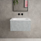 Raffinata One Drawer Vanity Unit  With Beyondstone Basin - Light Concrete 600mm image