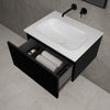 Raffinata One Drawer Vanity Unit  With Beyondstone Basin - Matt Black 600mm image