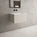 Raffinata One Drawer Vanity Unit  With Beyondstone Basin - Matt Cashmere 600mm