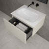 Raffinata One Drawer Vanity Unit  With Beyondstone Basin - Matt Cashmere 600mm image