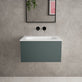 Raffinata One Drawer Vanity Unit  With Beyondstone Basin - Matt Dark Green 600mm image