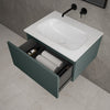Raffinata One Drawer Vanity Unit  With Beyondstone Basin - Matt Dark Green 600mm image