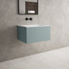 Raffinata One Drawer Vanity Unit  With Beyondstone Basin - Matt Fjord 600mm image