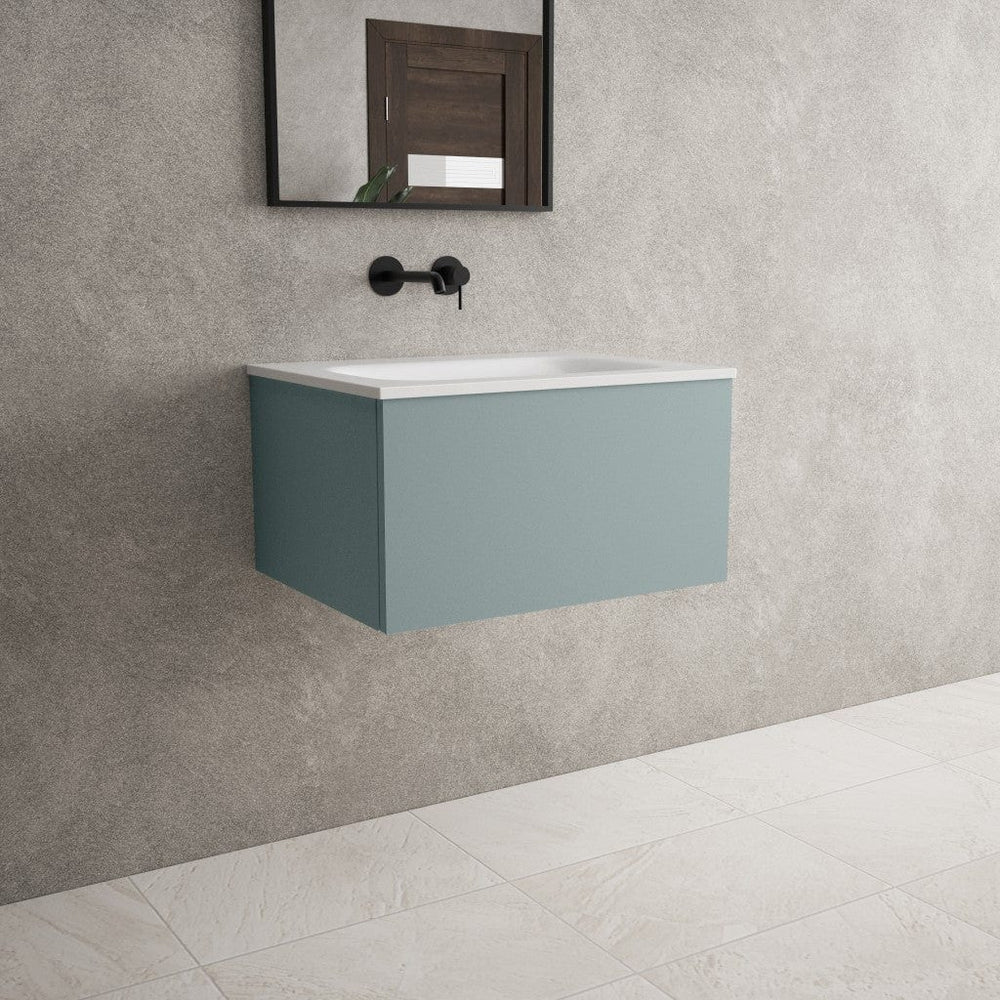 Raffinata One Drawer Vanity Unit  With Beyondstone Basin - Matt Fjord 600mm