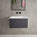 Raffinata One Drawer Vanity Unit  With Beyondstone Basin - Matt Graphite 600mm