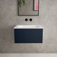Raffinata One Drawer Vanity Unit  With Beyondstone Basin - Matt Indigo 600mm image