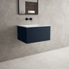 Raffinata One Drawer Vanity Unit  With Beyondstone Basin - Matt Indigo 600mm image