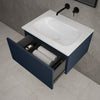 Raffinata One Drawer Vanity Unit  With Beyondstone Basin - Matt Indigo 600mm image