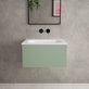 Raffinata One Drawer Vanity Unit  With Beyondstone Basin - Matt Light Green 600mm image