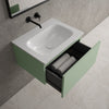 Raffinata One Drawer Vanity Unit  With Beyondstone Basin - Matt Light Green 600mm image