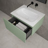 Raffinata One Drawer Vanity Unit  With Beyondstone Basin - Matt Light Green 600mm image
