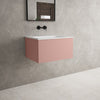 Raffinata One Drawer Vanity Unit  With Beyondstone Basin - Matt Pink 600mm image