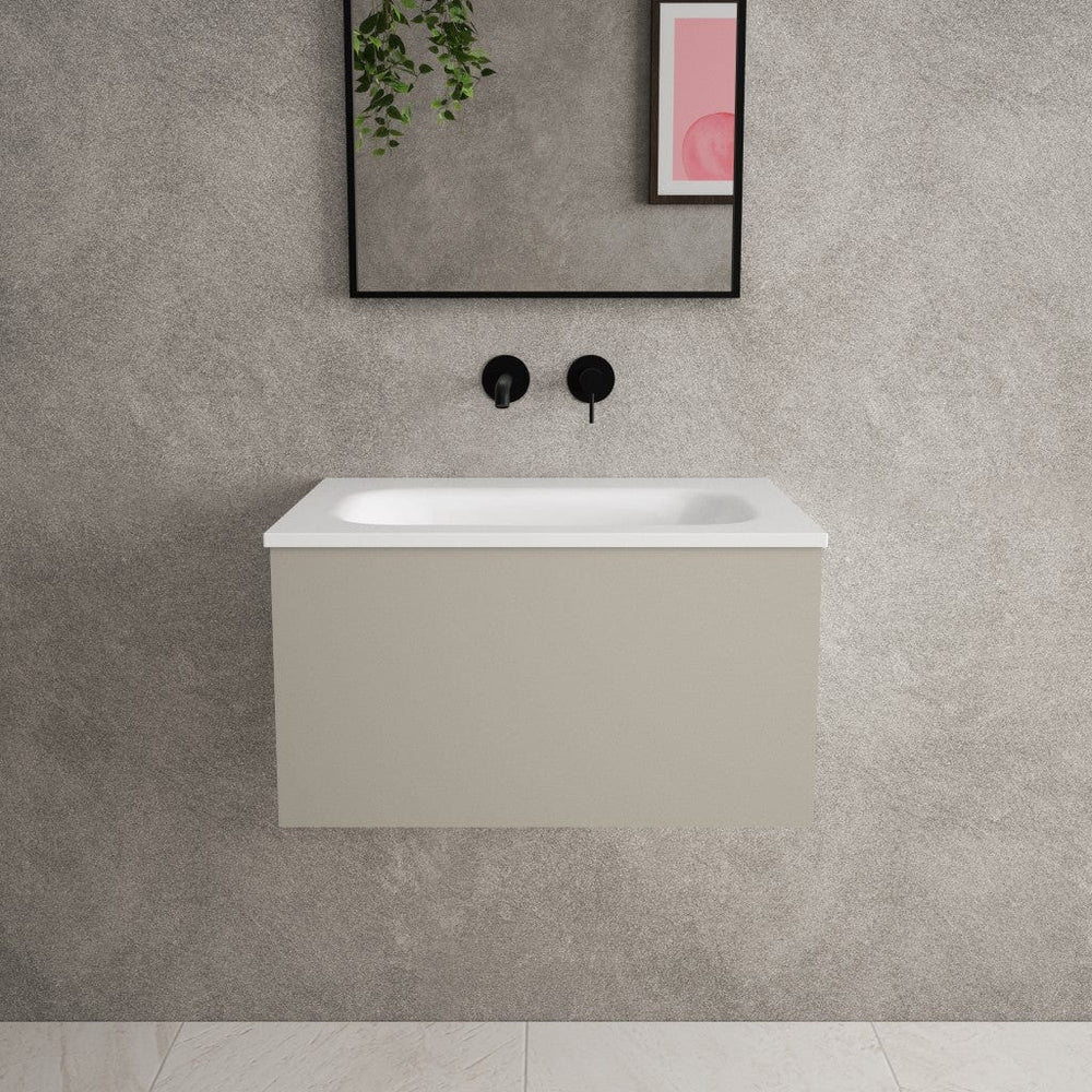 Raffinata One Drawer Vanity Unit  With Beyondstone Basin - Matt Stone 600mm image