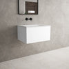 Raffinata One Drawer Vanity Unit  With Beyondstone Basin - Matt White 600mm image