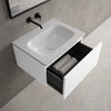 Raffinata One Drawer Vanity Unit  With Beyondstone Basin - Matt White 600mm image
