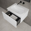 Raffinata One Drawer Vanity Unit  With Beyondstone Basin - Matt White 600mm image