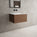 Raffinata One Drawer Vanity Unit  With Beyondstone Basin - Walnut 600mm