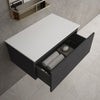 Raffinata Single Drawer Countertop Vanity Unit - Dark Concrete 800mm image