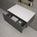Raffinata Single Drawer Countertop Vanity Unit - Dark Concrete 800mm
