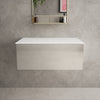 Raffinata Single Drawer Countertop Vanity Unit - Gloss Cashmere 800mm image