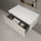 Raffinata Single Drawer Countertop Vanity Unit - Gloss Cashmere 800mm