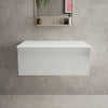 Raffinata Single Drawer Countertop Vanity Unit - Gloss Dove 800mm image