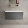 Raffinata Single Drawer Countertop Vanity Unit - Gloss Dust 800mm image