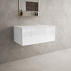 Raffinata Single Drawer Countertop Vanity Unit - Gloss White 800mm image