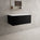 Raffinata Single Drawer Countertop Vanity Unit - Matt Black 800mm