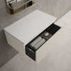 Raffinata Single Drawer Countertop Vanity Unit - Matt Cashmere 800mm image