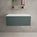 Raffinata Single Drawer Countertop Vanity Unit - Matt Dark Green 800mm