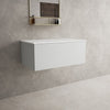 Raffinata Single Drawer Countertop Vanity Unit - Matt Dove 800mm image