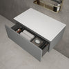 Raffinata Single Drawer Countertop Vanity Unit - Matt Dust 800mm image