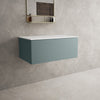 Raffinata Single Drawer Countertop Vanity Unit - Matt Fjord 800mm image