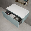 Raffinata Single Drawer Countertop Vanity Unit - Matt Fjord 800mm image