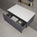 Raffinata Single Drawer Countertop Vanity Unit - Matt Graphite 800mm
