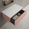Raffinata Single Drawer Countertop Vanity Unit - Matt Pink 800mm image