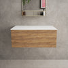 Raffinata Single Drawer Countertop Vanity Unit - Oak 800mm image