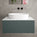 Raffinata Single Drawer Countertop Vanity Unit - Matt Dark Green 800mm
