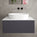 Raffinata Single Drawer Countertop Vanity Unit - Matt Graphite 800mm