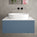 Raffinata Single Drawer Countertop Vanity Unit - Matt Navy 800mm