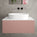 Raffinata Single Drawer Countertop Vanity Unit - Matt Pink 800mm