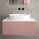Raffinata Single Drawer Countertop Vanity Unit - Matt Pink 800mm image